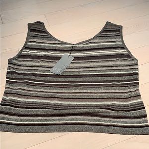 Singrid Olsen Striped Tank Size XL NWT